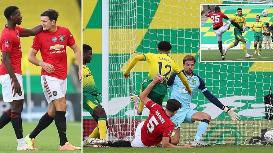 Toàn cảnh Norwich 1-2 MU: Tim Krul "rất tốt" nhưng Harry Maguire "rất tiếc"